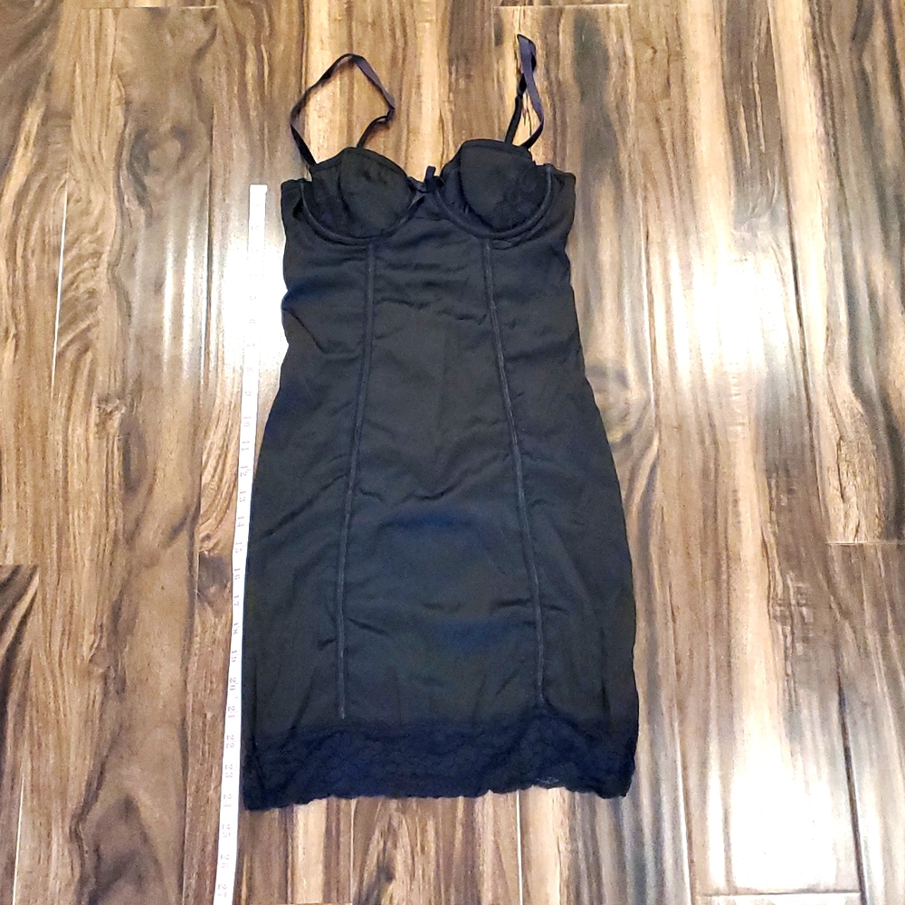 Urban Behavior NWOT Satin with Lace Trim Fitted Slip Dress